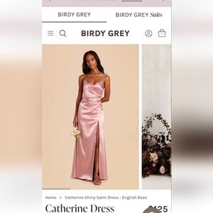 Birdy Grey Satin Dress in Pink